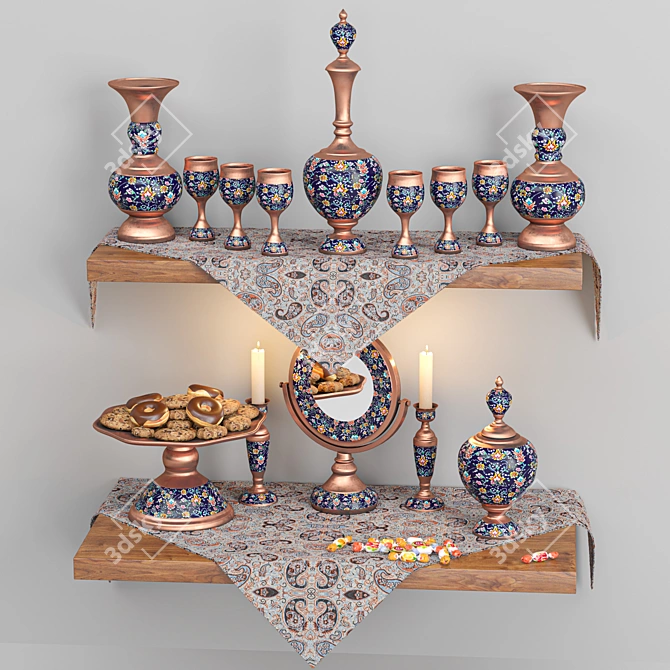Enamel Decor Set | High-quality 3D Models 3D model image 3