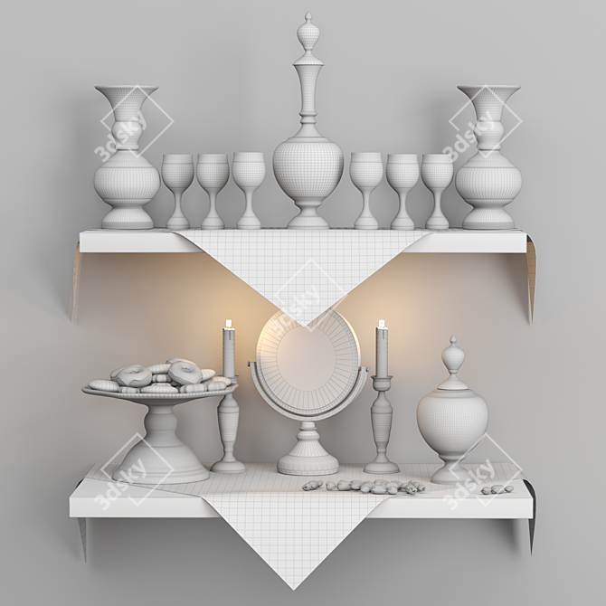 Enamel Decor Set | High-quality 3D Models 3D model image 5