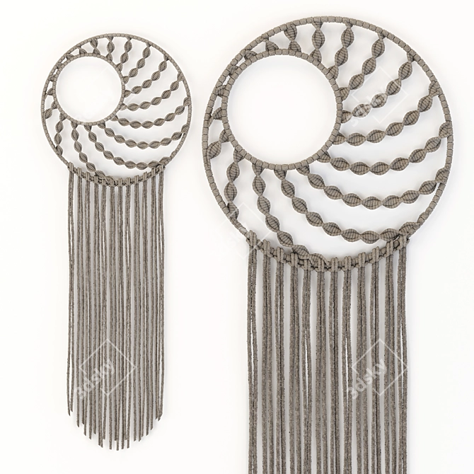 Elegant Macrame Decor: 2013 Edition 3D model image 1