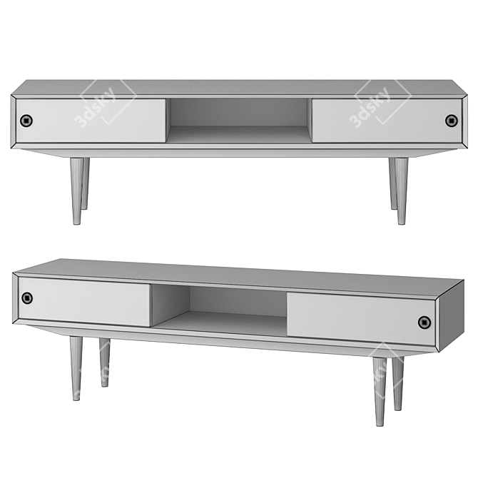 Quilda TV Stand | Stylish & Functional 3D model image 2