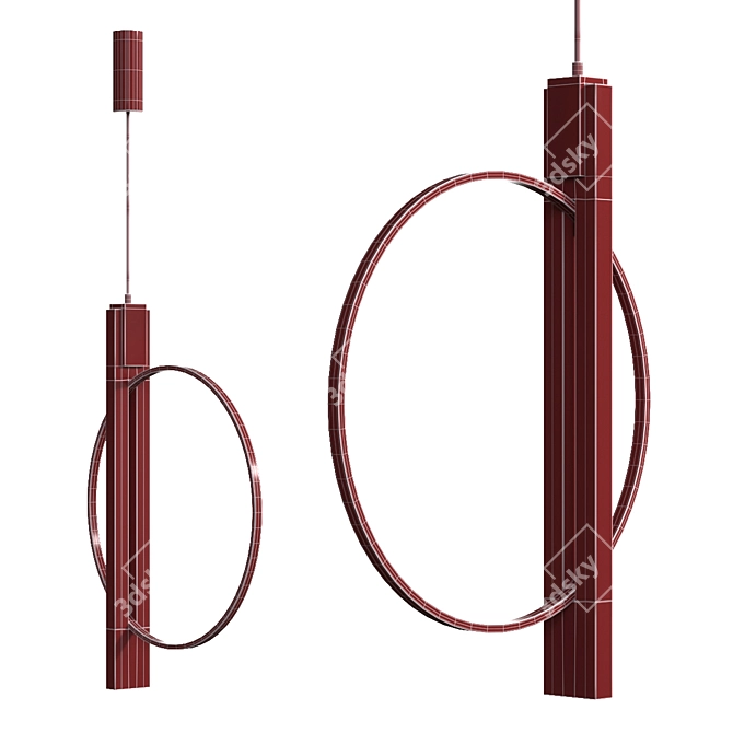 Modern Design Horizon Pendant 3D model image 4