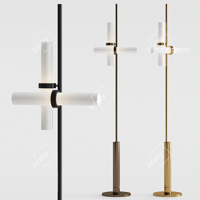 Elegant Studio Floor Lamp 3D model image 1