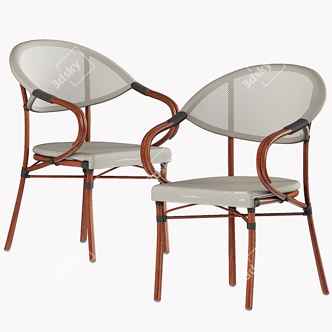 Starbucks Coffee Chair  Stylish and Functional Seating 3D model image 2