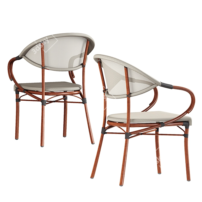 Starbucks Coffee Chair  Stylish and Functional Seating 3D model image 4
