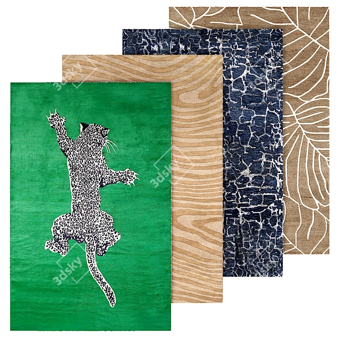 Contemporary Rug: Modernize Your Space 3D model image 1