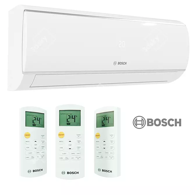 BOSCH Climate 5000: Efficient Cooling Solution 3D model image 3