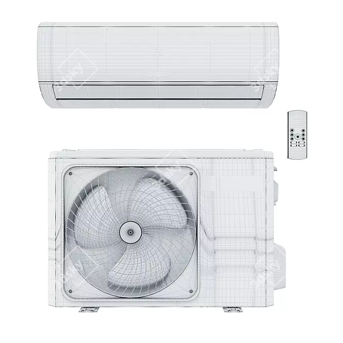 BOSCH Climate 5000: Efficient Cooling Solution 3D model image 7