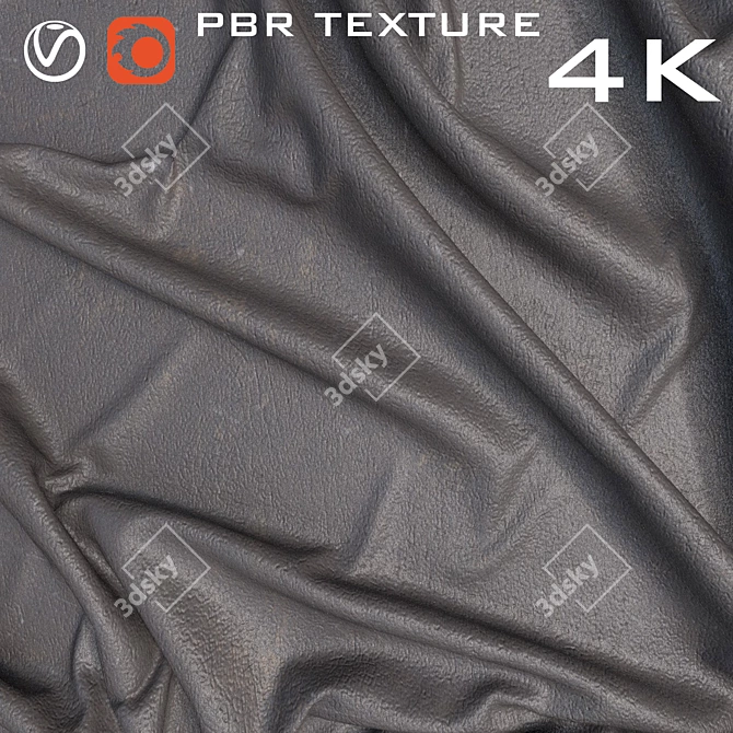 Premium Leather Textures Pack 3D model image 4