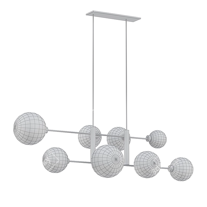 Elegant OTTO Bolla Chandelier 3D model image 2