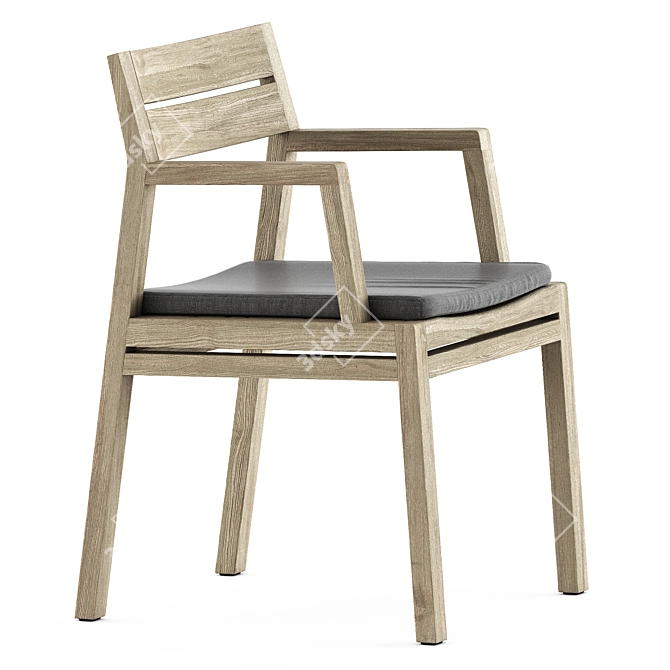 Elegant Costes Dining Armchair 3D model image 1