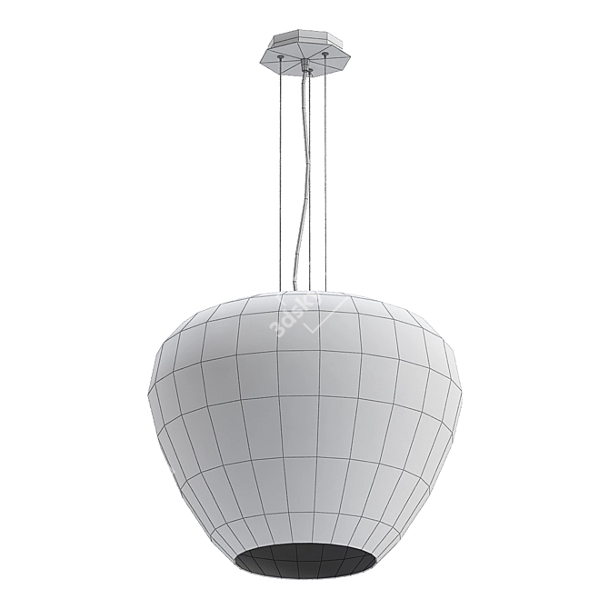 Elegant Azzardo Baloro Chandelier 3D model image 2