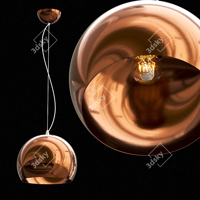 Elegant Lucide Sidi Pendant Light 3D model image 1