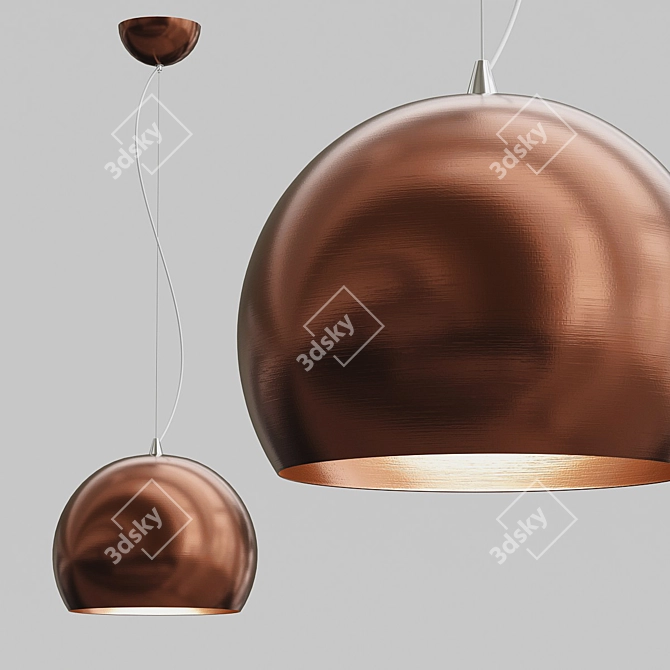 Elegant Lucide Sidi Pendant Light 3D model image 2