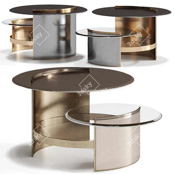 Modern Norman Center Table | 550x1190mm 3D model image 1