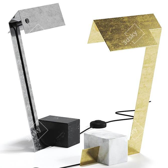 Elegant Illumination: Clark Table Lamp 3D model image 1
