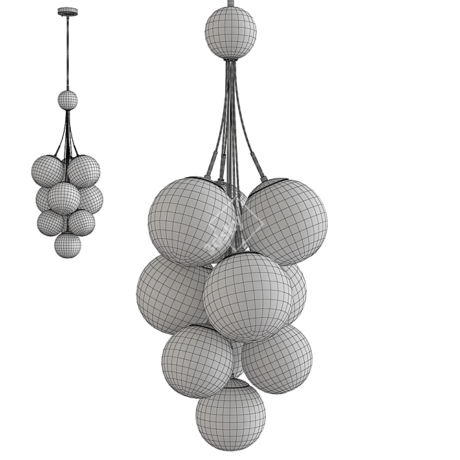 Elegant Farnese Chandelier: A Stunning Illumination 3D model image 2