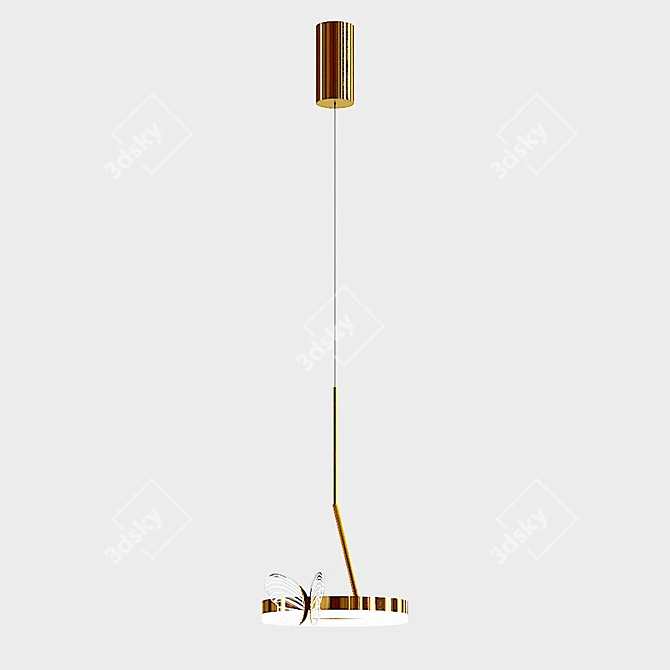 Elegant Babetta B Pendant Lamp 3D model image 2