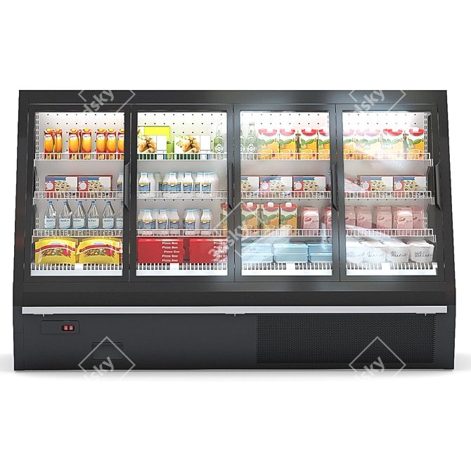 HitLine Refrigerated Display Case 3D model image 2