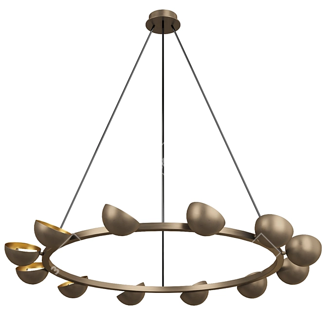 Modern Rustic Pendant Lighting 3D model image 1