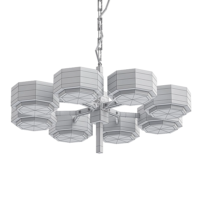 Elegant Stellar Lamp 3D model image 2