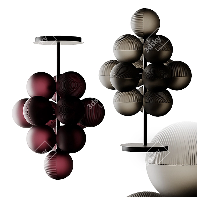 Stellar Grape Floor & Pendant Lighting 3D model image 1