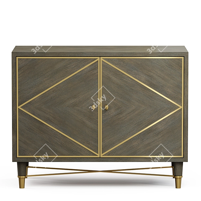 Elegant Breck Hooker Console 3D model image 2