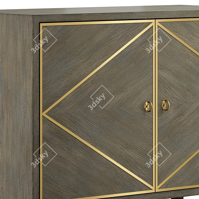 Elegant Breck Hooker Console 3D model image 3