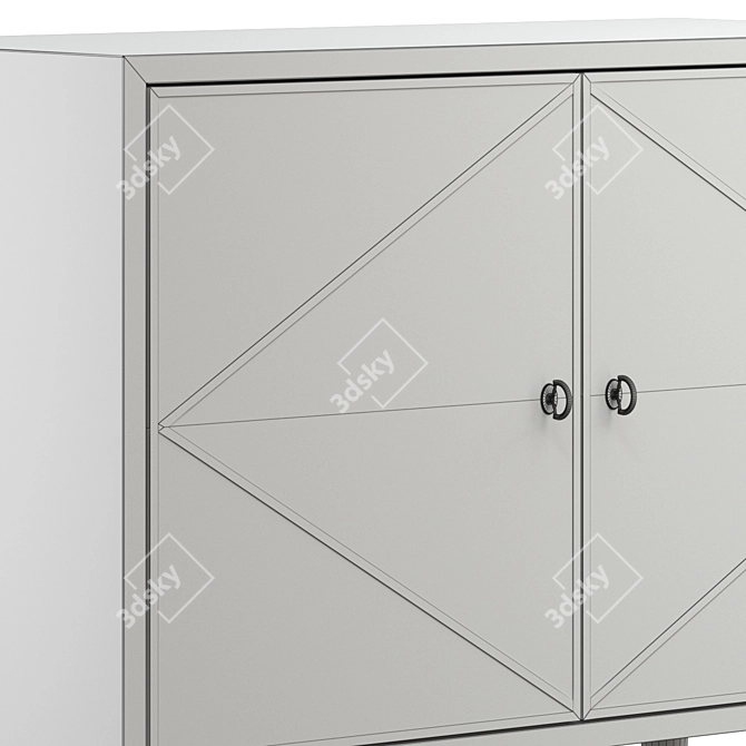 Elegant Breck Hooker Console 3D model image 4
