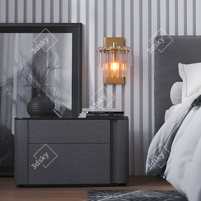 Modern Design Meise Wall Lamp 3D model image 2