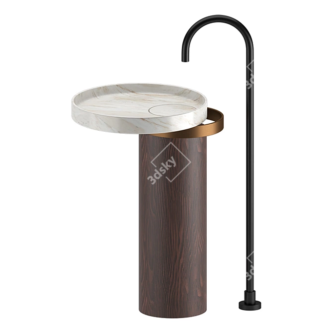 Italian Eccentrico Washbasin: Luxurious Design 3D model image 3