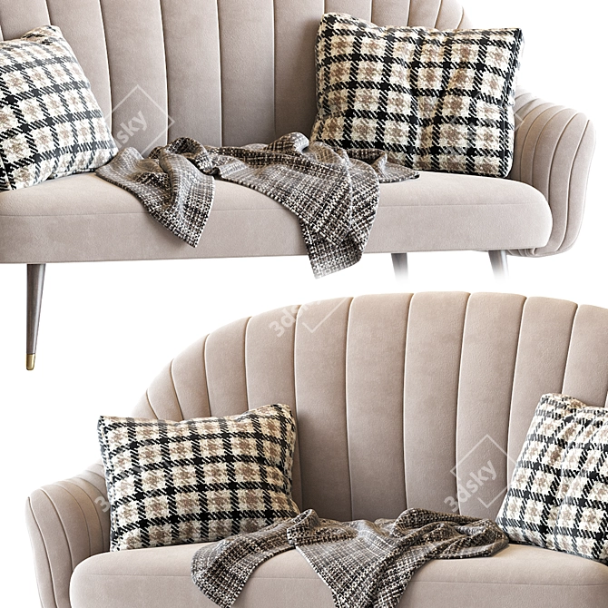 Modern Deephouse Sofa 3D model image 4