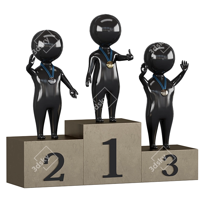 3D Men 1: Empowering Success 3D model image 4