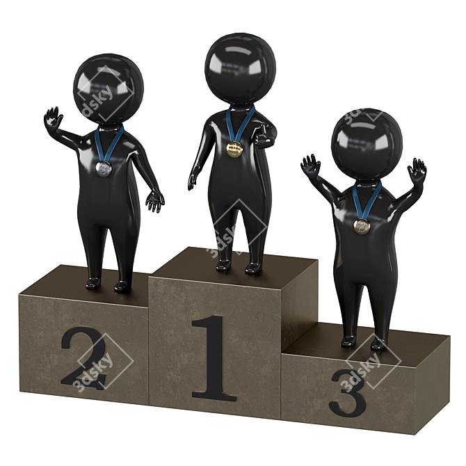 3D Men 1: Empowering Success 3D model image 6