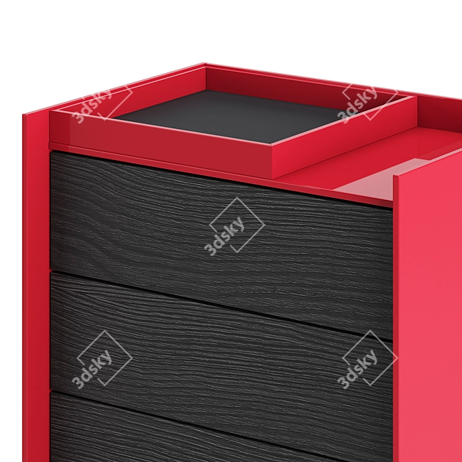 Modern Pianca Kyoto Dresser 3D model image 2