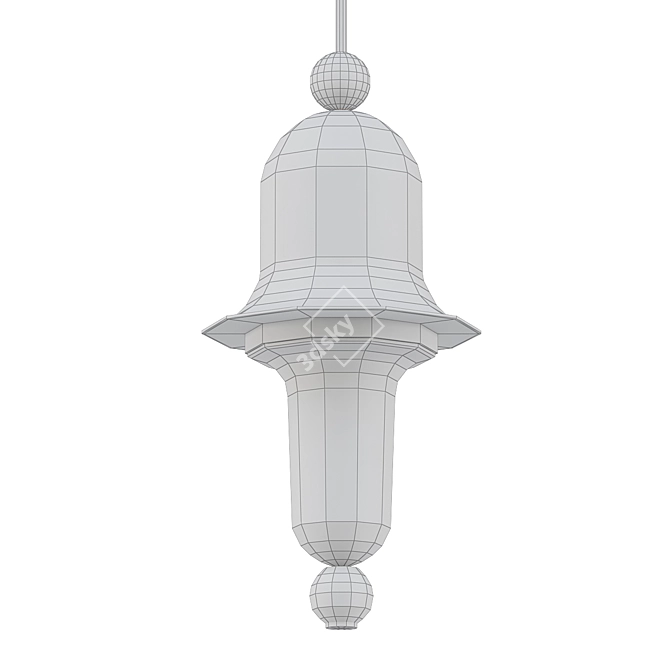 Siren Pendant: Elegant Illumination 3D model image 2