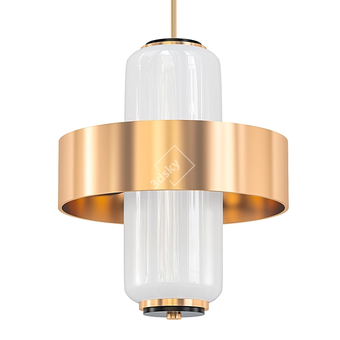 Elegant Melrose Pendant Light 3D model image 1
