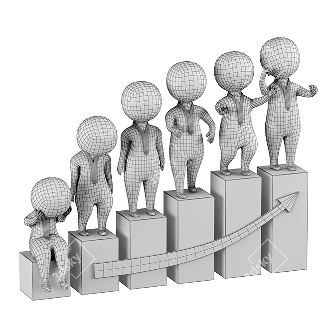 3D Men 2: Innovate Your Business! 3D model image 7