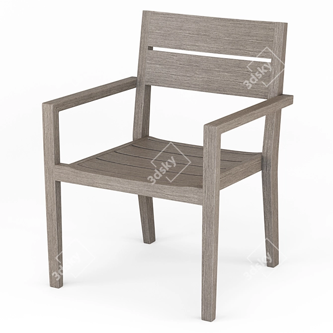 Outdoor Dining Chair Regatta 3D model image 3