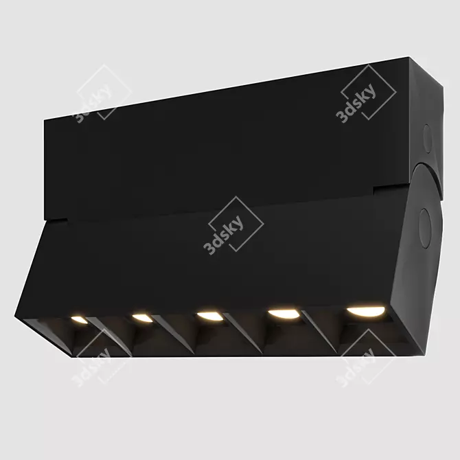 Sleek Row Light by Lampatron 3D model image 1