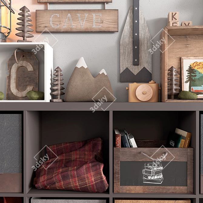 Kids' Room Decor Set 3D model image 5