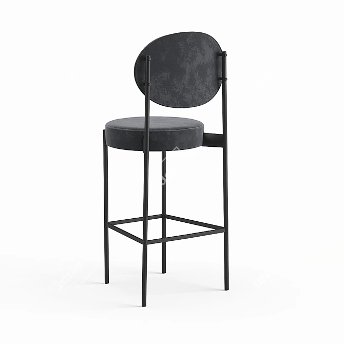 Modern Metal Bar Stool: Stool 4 High 3D model image 5