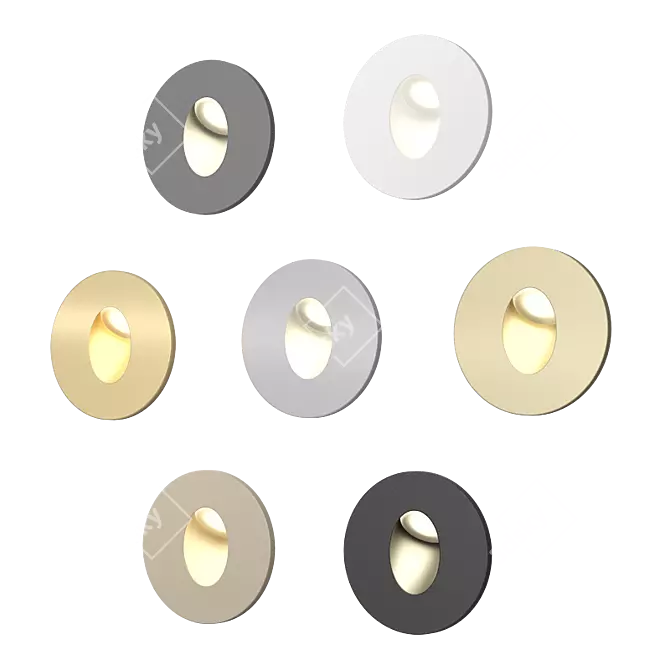 Elegant LED Stairs Light 3D model image 2
