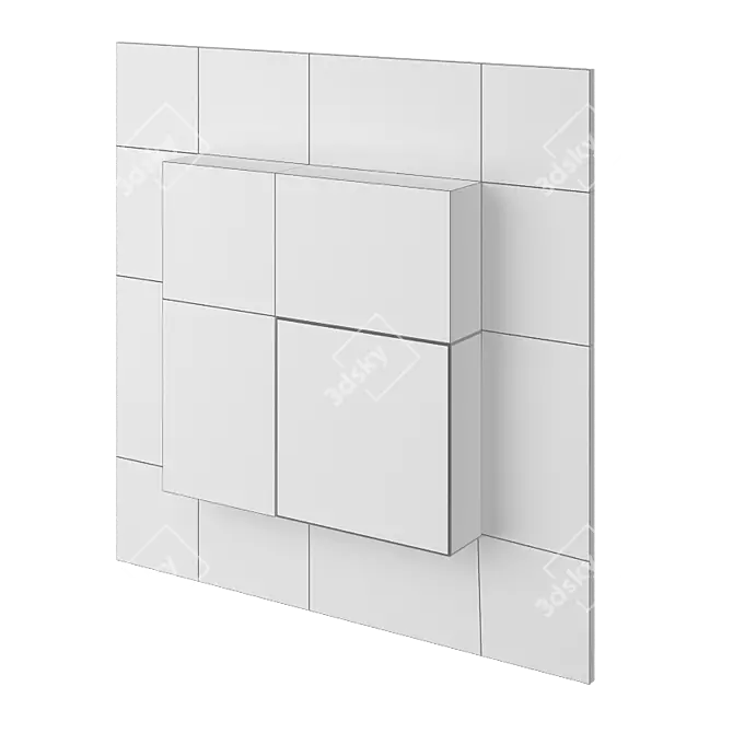 Slim LED Wall Light IT-738 3D model image 3