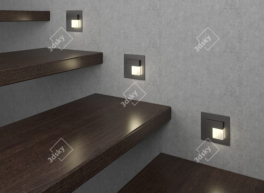 Slim LED Wall Light IT-738 3D model image 7