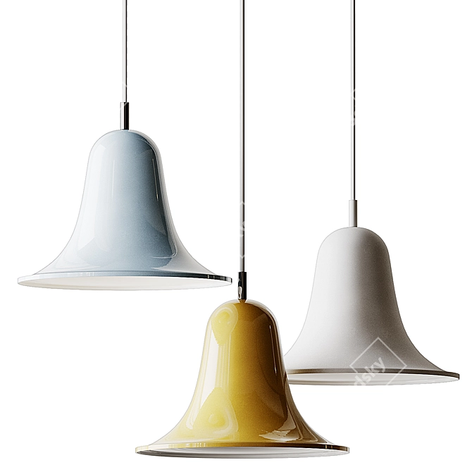 Verpan PANTOP Metal Pendant Lamp 3D model image 3