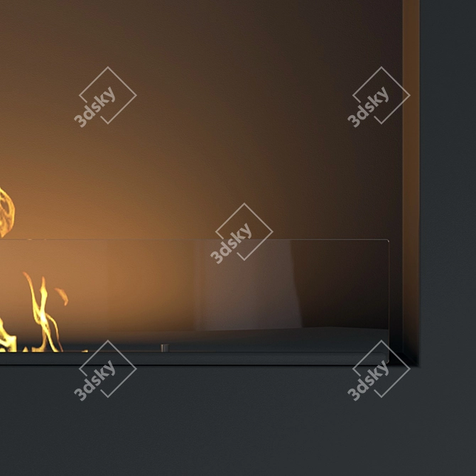 Biochamin 1800 - Stylish Fireplace Design 3D model image 5