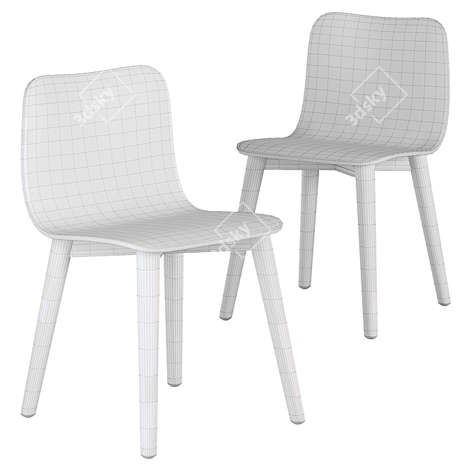 Dandy-W Dining Chair 3D model image 4