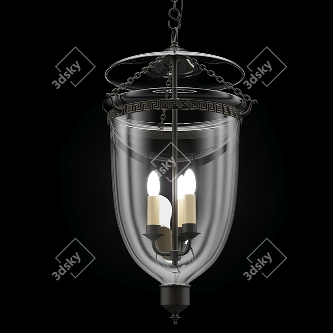 Lincoln Globe Lantern: Timeless Elegance 3D model image 4