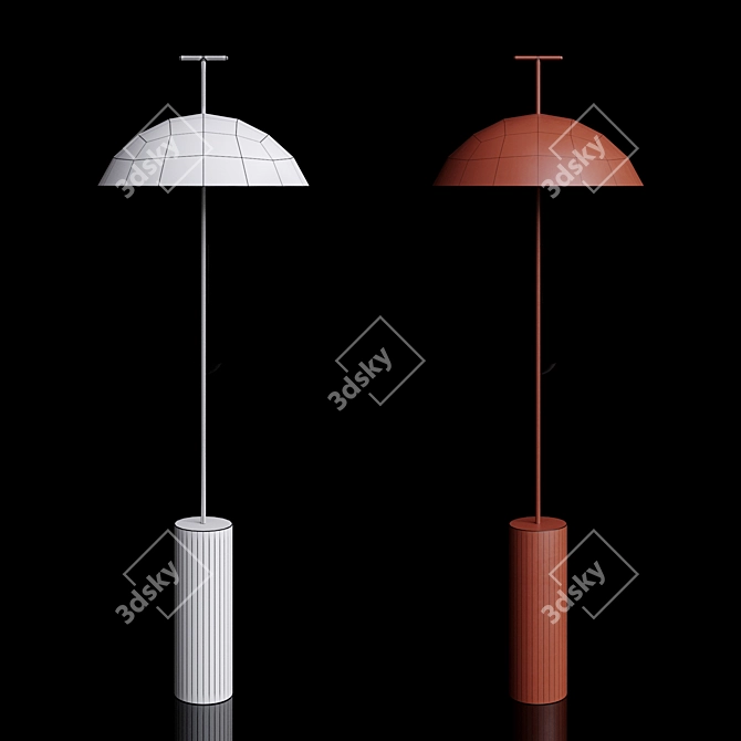 Modern Kartell Geen-A Floor Lamp 3D model image 4