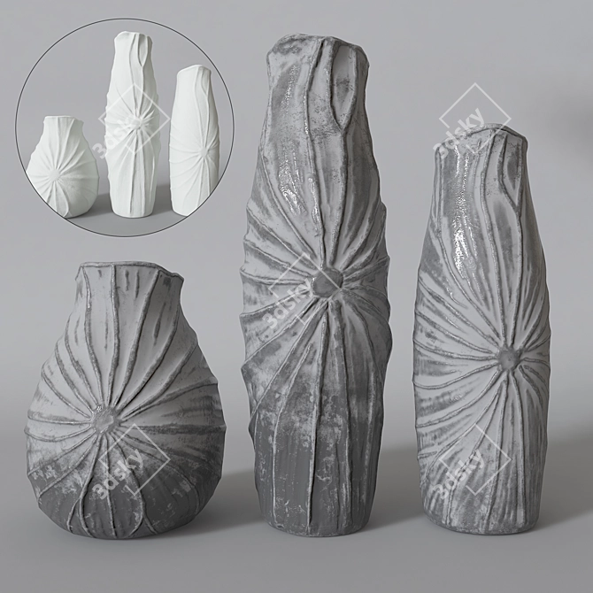 Sleek Modern Vase | 3Dmax + OBJ + Maps 3D model image 2